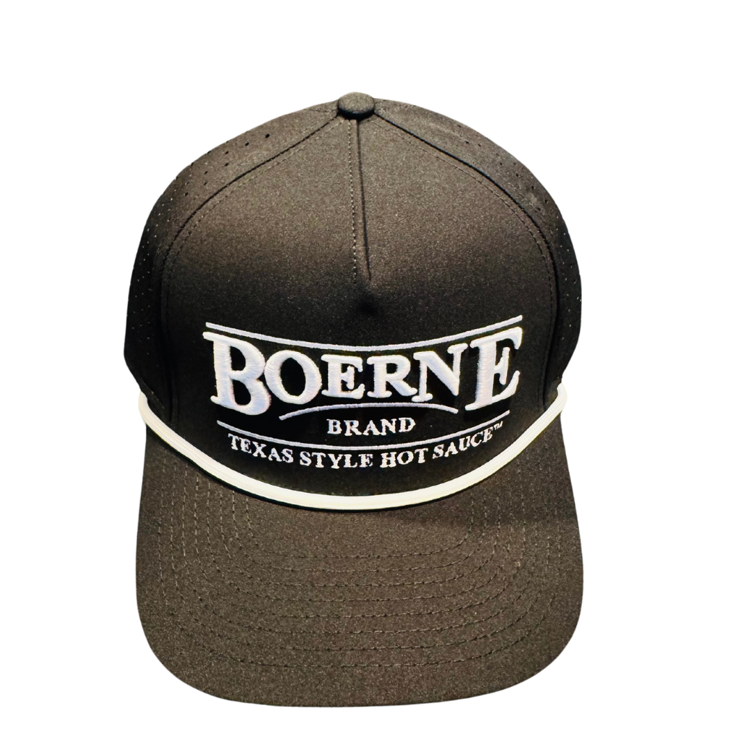 Boerne Brand Classic Black Performance Snapback