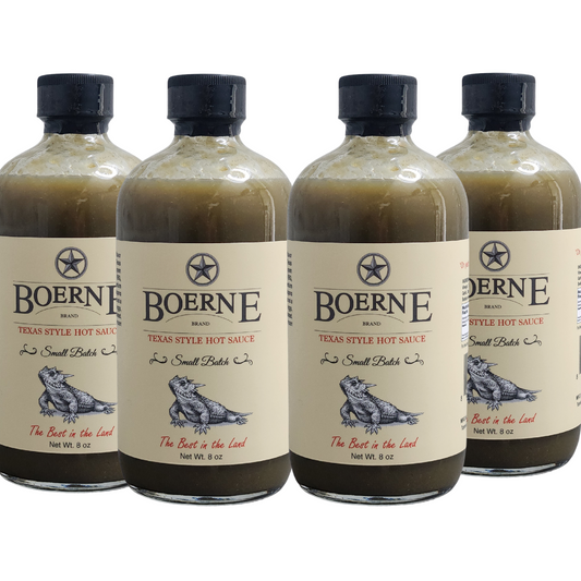 Boerne Brand Original Jalapeño Texas Style Hot Sauce, 4 pack