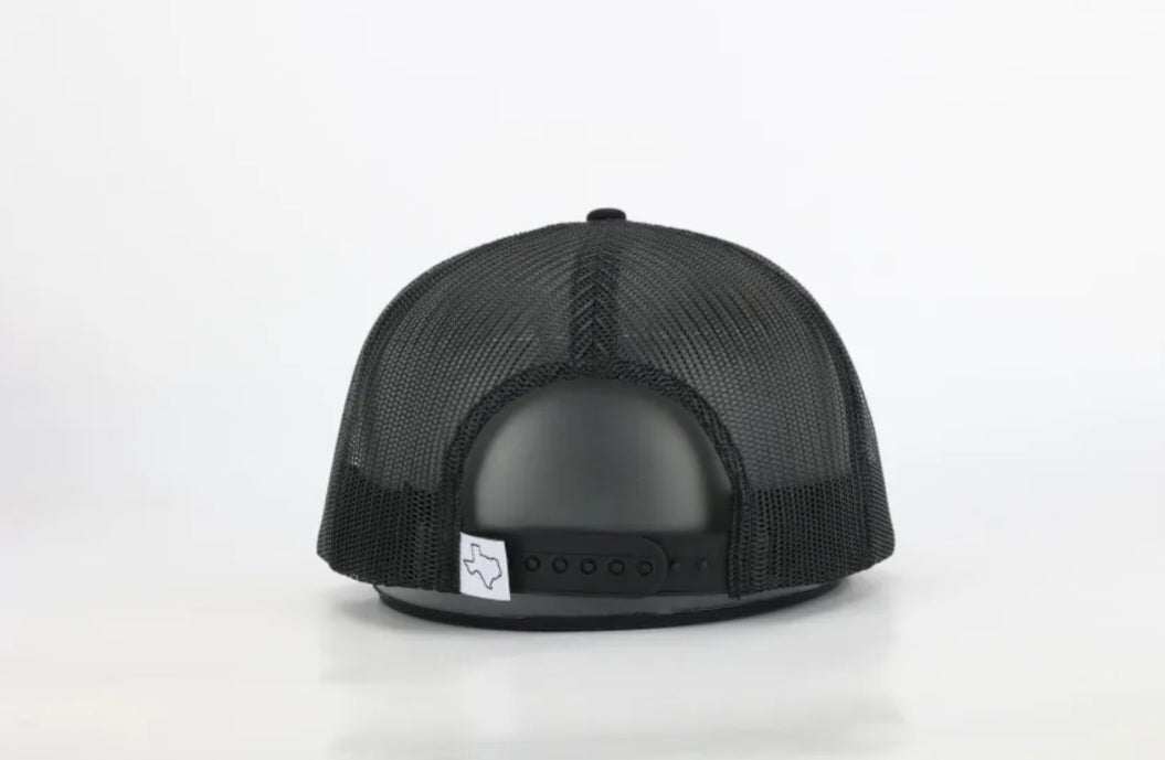 Black and Grey 5 panel Snapback