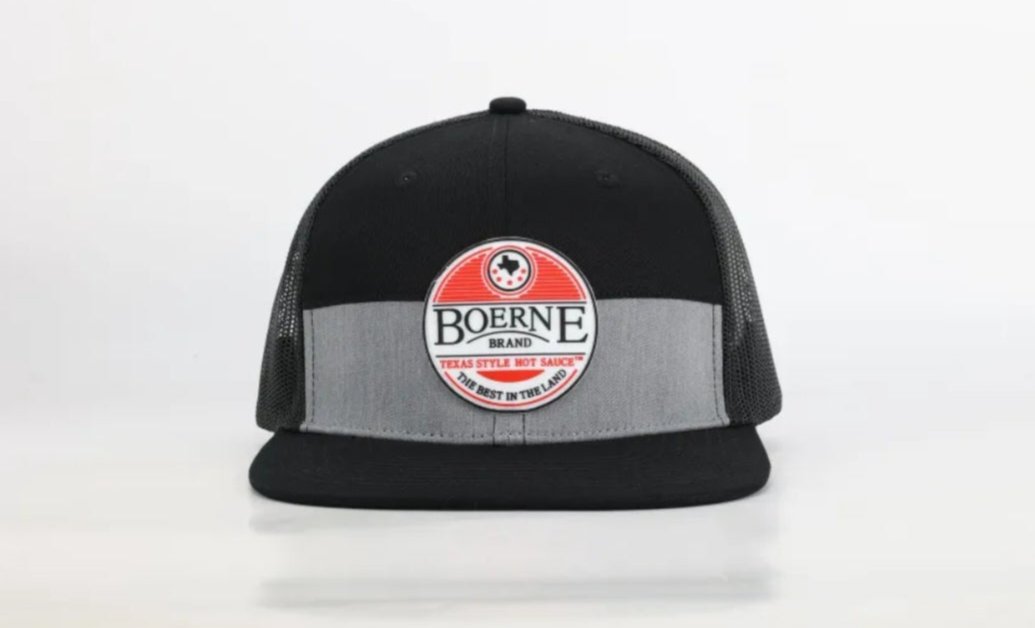 Black and Grey 5 panel Snapback