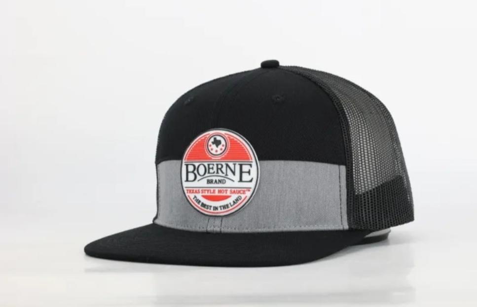 Black and Grey 5 panel Snapback