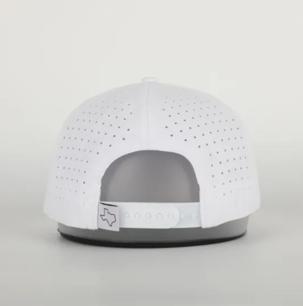 Boerne Brand Classic White Performance Snapback